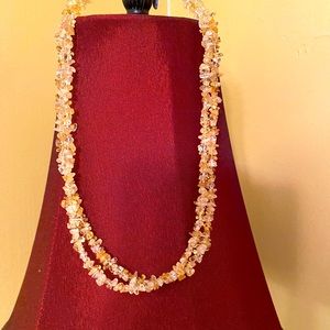NWOT CITRINE STERLING NECKLACE